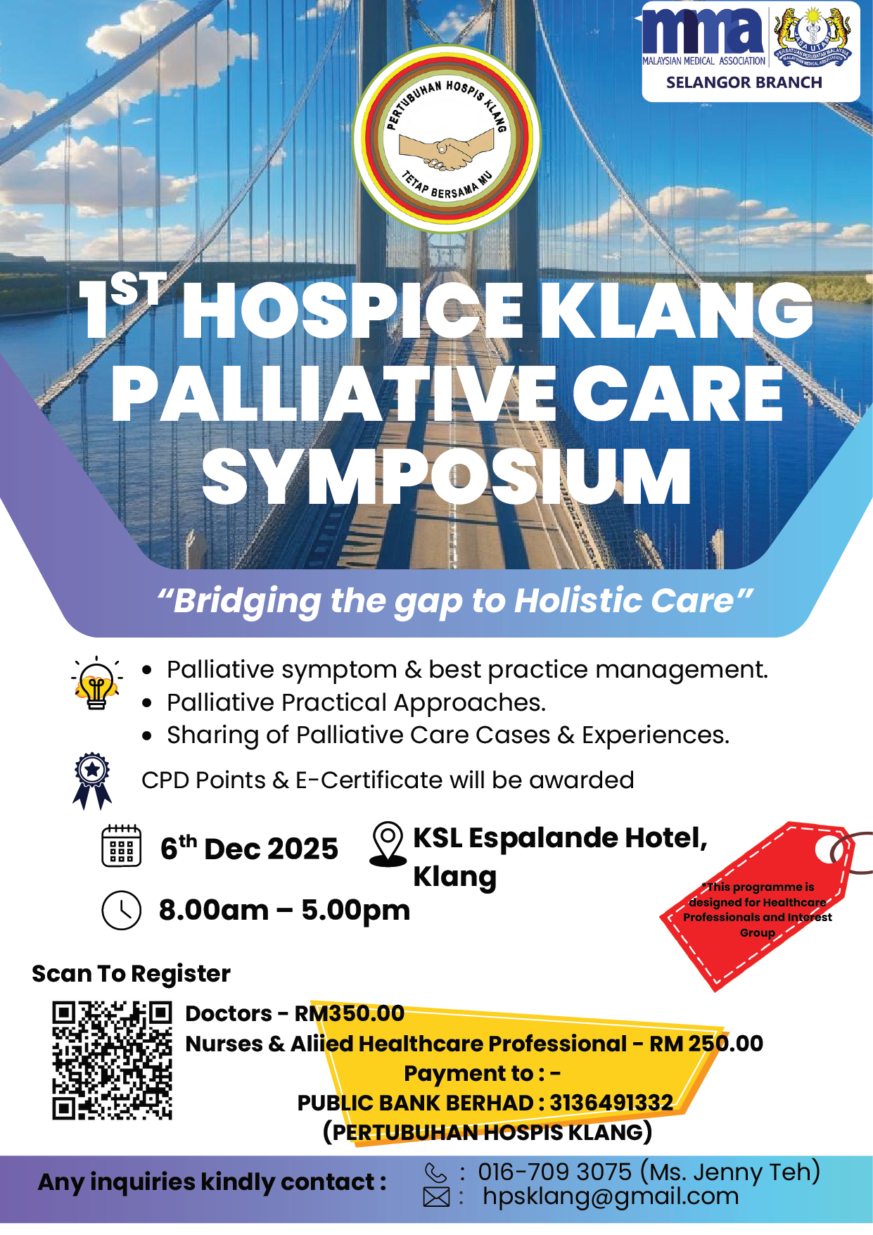 1st HOSPICE KLANG PALLIATIVE CARE SYMPOSIUM - Hospice Klang
